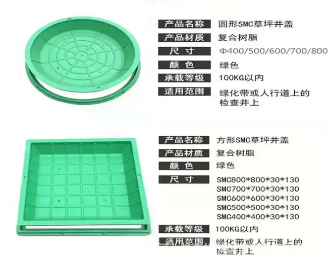 石林树脂复合种植井盖展示